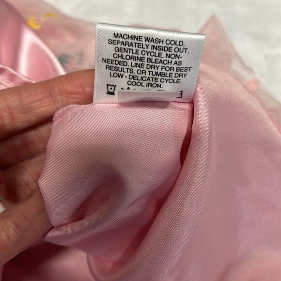 Hanna Andersson x Disney Sleeping Beauty Pink Embroidered Skirt Girls Size Small - Picture 8 of 8